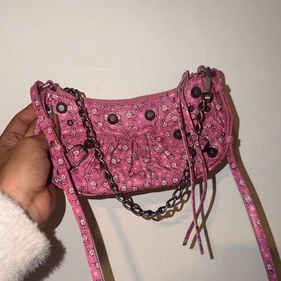 Balenciaga Bunny Pink Mini Bag with Chain Strap